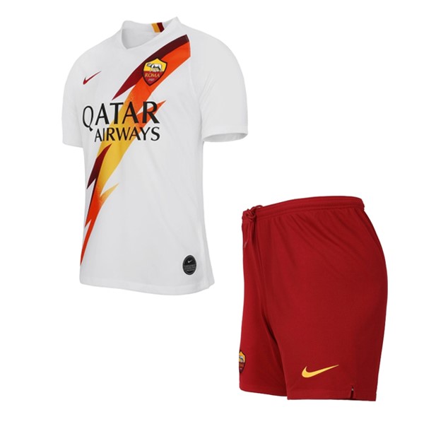 Maillot Football AS Roma Exterieur Enfant 2019-20 Blanc